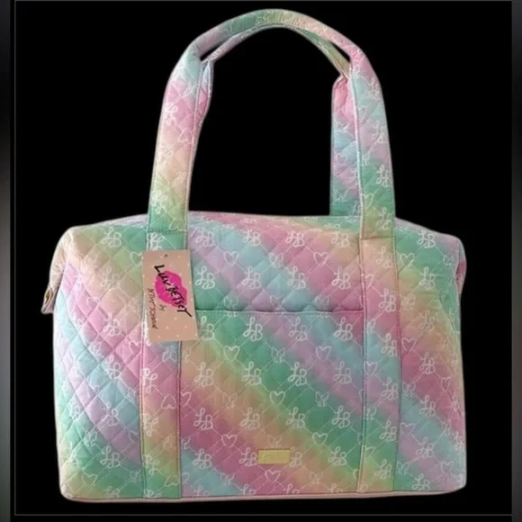 Luv Betsey Betsey Johnson Colorful Pastel Quilted Women's Bag - Picture 2 of 16